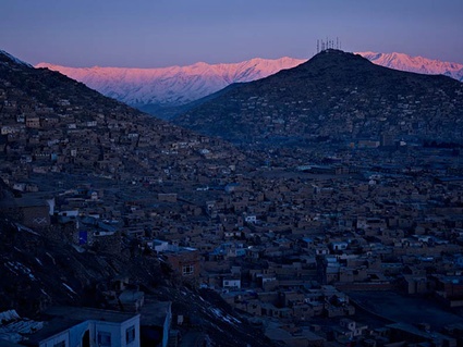 kabul city restaurant. A view of Kabul city centre