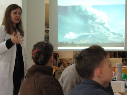 Home chaos workshop in MAdlab-carina fearnley explaining eruption- photo by Hwa Yound Jung .jpg